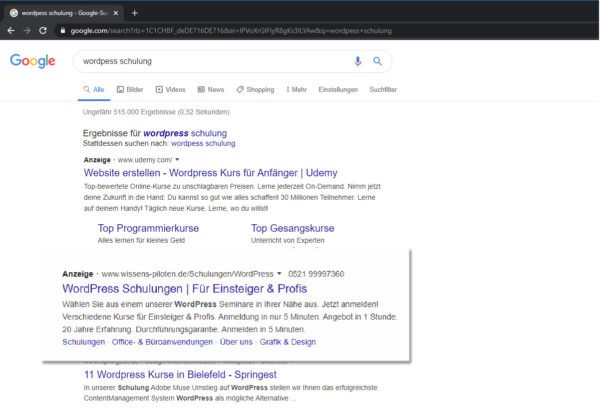 Google Ads – Einführung & Entscheider Schulung 2